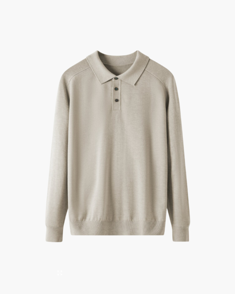 Wool Polo - Sand
